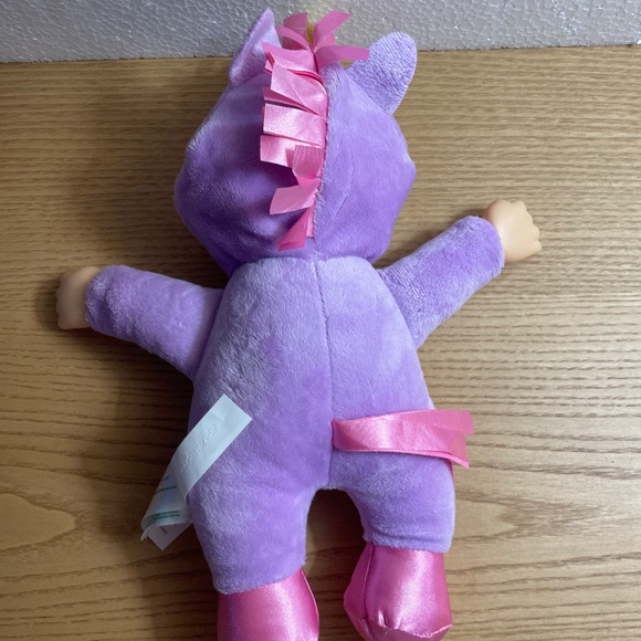 Cabbage Patch Kids Cuties Doll Purple Amethyst Unicorn Fantasy Friends Toy Lovey - Picture 3 of 6